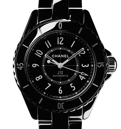 montre chanel j12 noire|chanel j12 bezel.